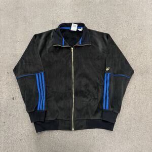 Adidas X Tyshawn Jones Velour Full Zip Men Track Jacket Size Medium